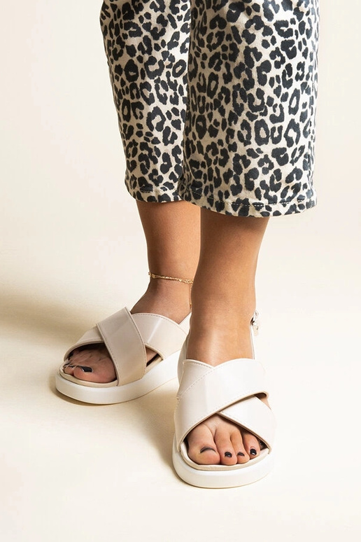 Beige Burnet Platform Sandaler Beige Burnet Platform Sandaler