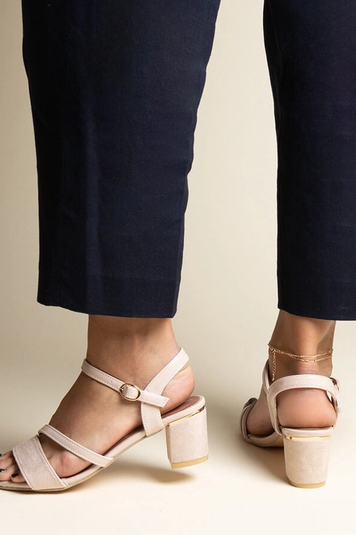 Beige Sandalen im Material-Mix Hambly Beige Sandalen im Material-Mix Hambly