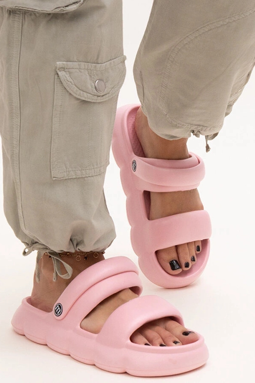 Azewda lette ensfarvede skumsandaler