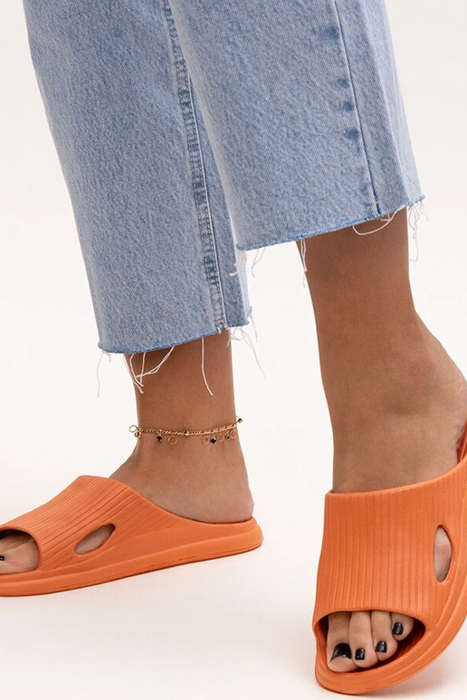 Chaussons en mousse orange Myrtile