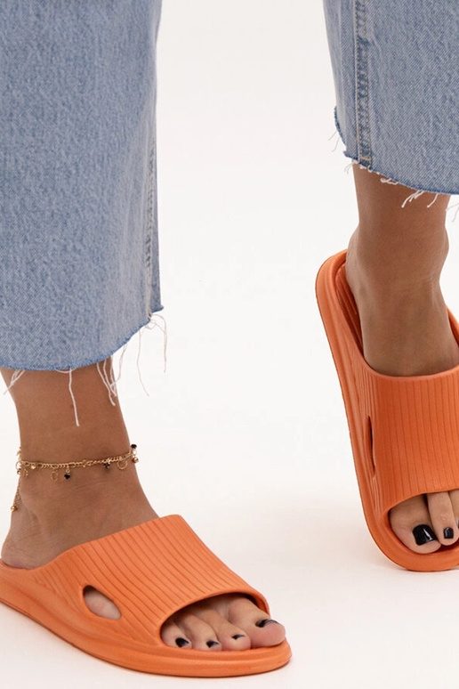Chaussons en mousse orange Myrtile