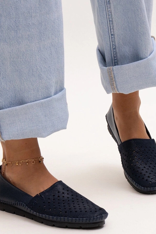 Derbies en cuir bleu marine Antonea Derbies en cuir bleu marine Antonea