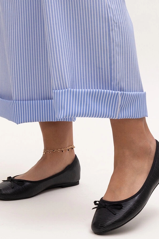 Ballerines noires avec noeud et...