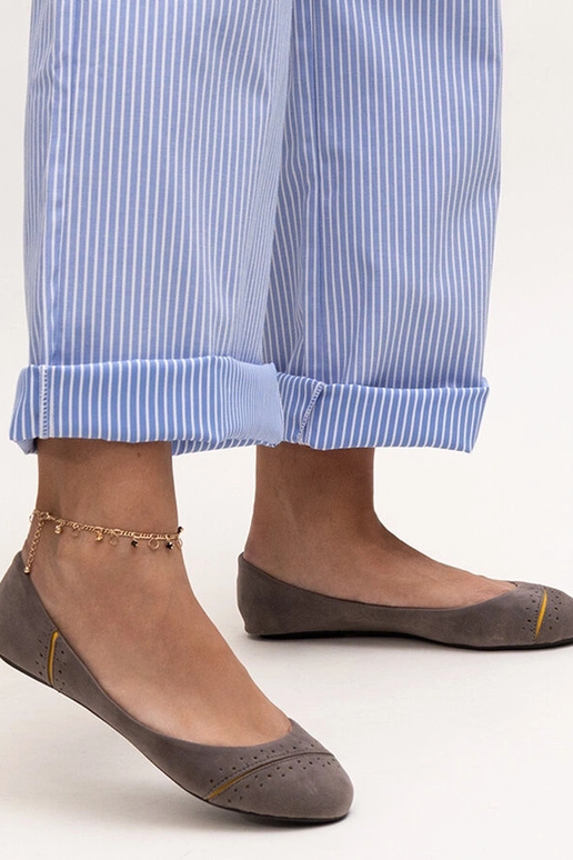 Graue klassische Ballerinas Dorris