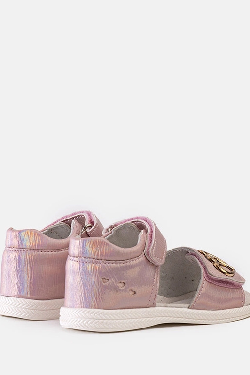 Rosa Kindersandalen mit Ledersohle Minka Rosa Kindersandalen mit Ledersohle Minka