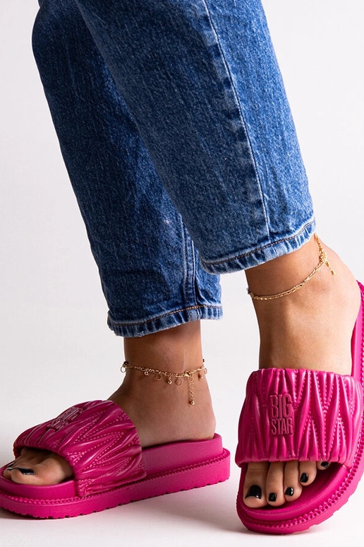 Tongs à volants Big Star roses NN274A749