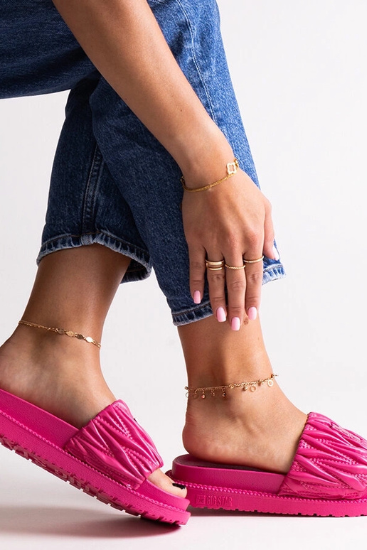 Tongs à volants Big Star roses NN274A749