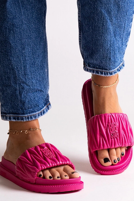 Rosa Flip-Flops mit Rüschen „Big...