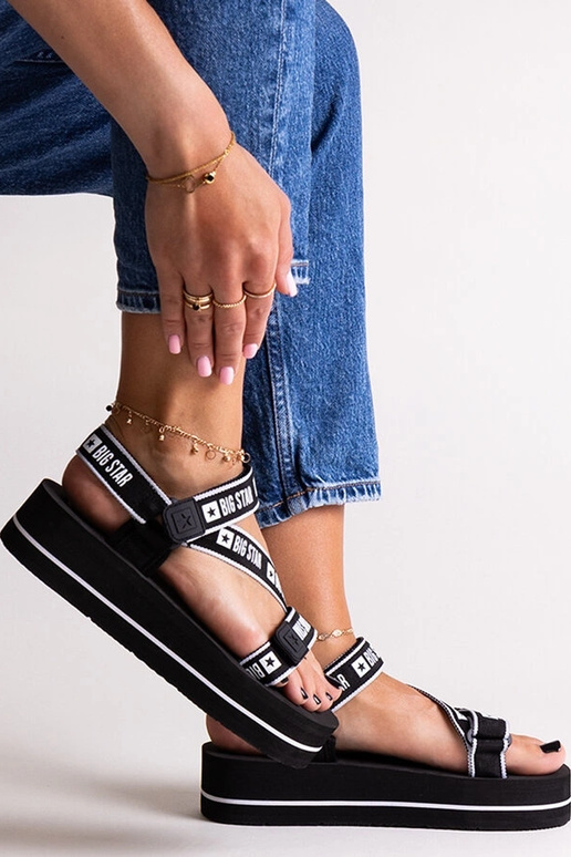 Sorte platformssandaler Big Star... Sorte platformssandaler Big Star...