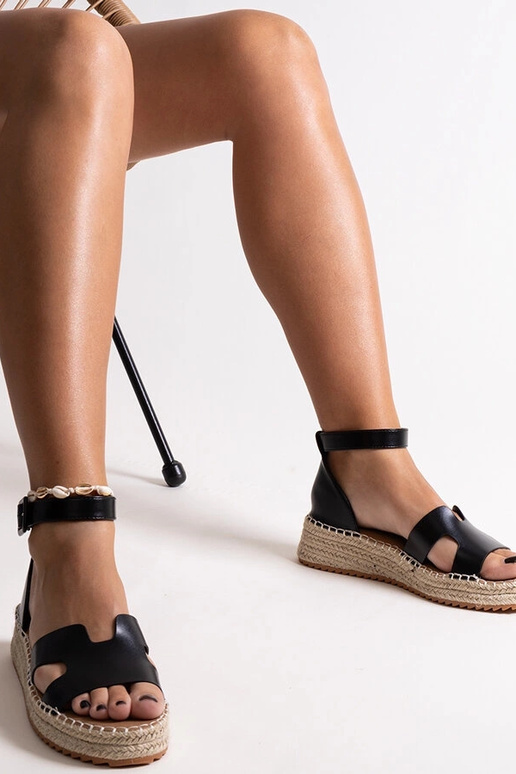 Laurencia sorte kilesandaler Laurencia sorte kilesandaler