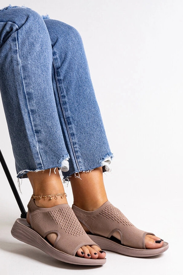 Braune Plateausandalen Rawia 2