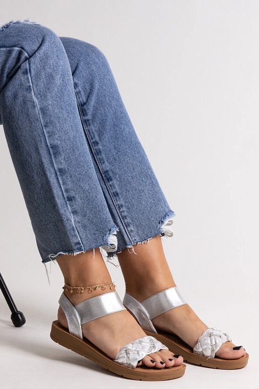 Aldona sandaler i sølv Aldona sandaler i sølv