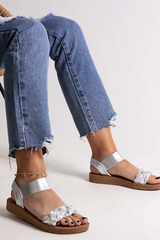 Aldona sandaler i sølv Aldona sandaler i sølv