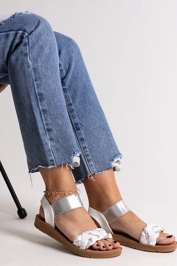 Aldona hvide sandaler