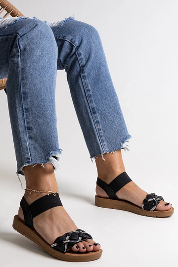 Sorte Aldona sandaler 2