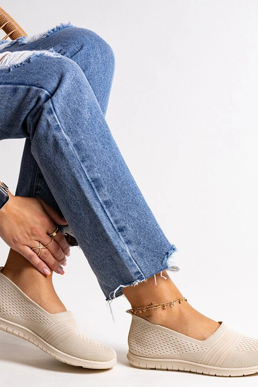 Beige Shalha Slip-On Sneakers