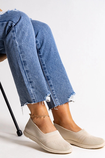 Baskets à enfiler beiges... 2