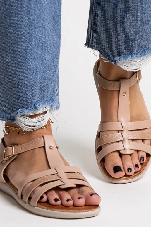 Rosa Sandalen aus Ökoleder Grimalda Rosa Sandalen aus Ökoleder Grimalda