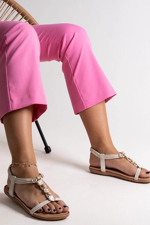 Beige sandaler med sten Degnia Beige sandaler med sten Degnia