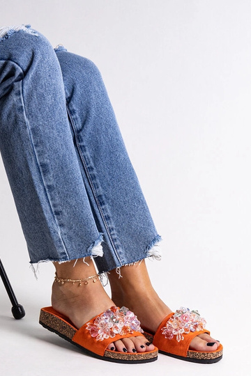 Orangefarbene Flip-Flops...