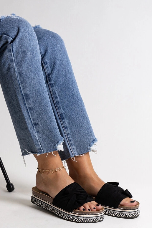 Massive sorte flip-flops med...