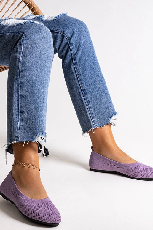 Lila Stoffballerinas Yafia