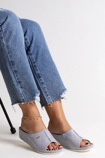 Graue Keilsandalen Semretana 2