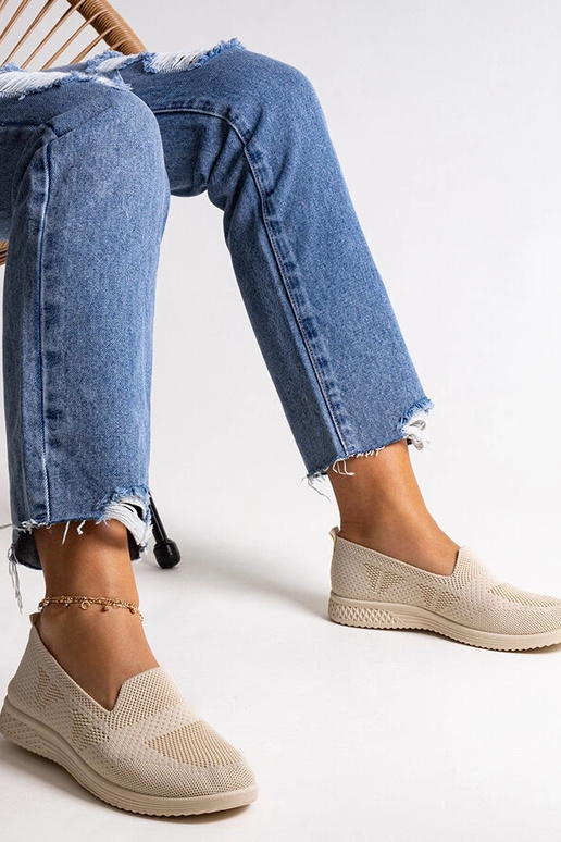 Beige Slip-On-Sneakers „Abadly“