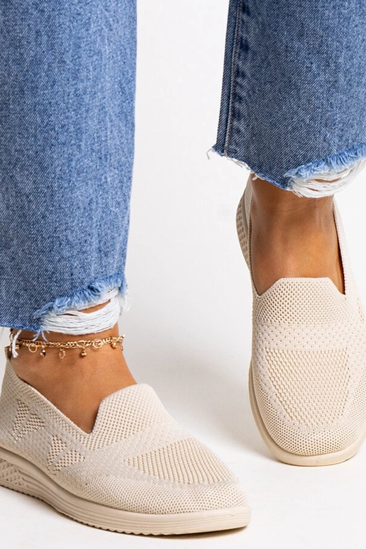 Beige Slip-On-Sneakers „Abadly“