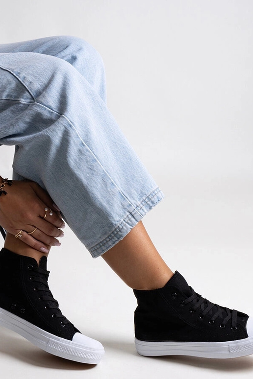 Baskets montantes noires Ghanem