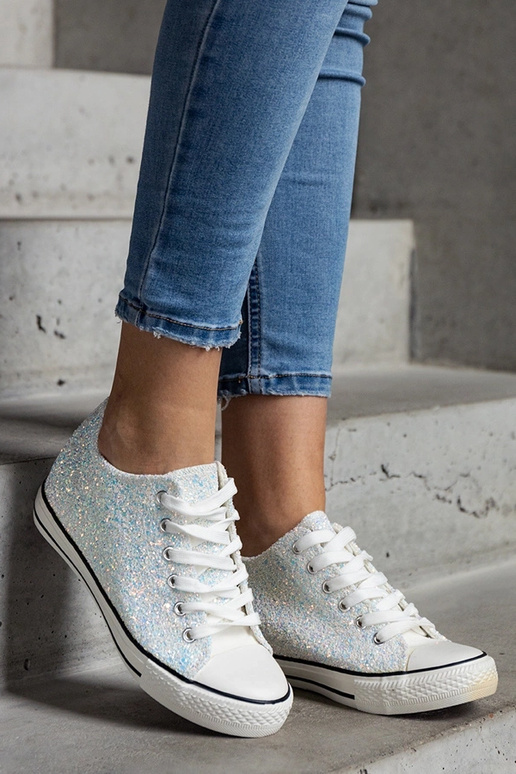 Grüne glänzende hohe Sneakers Jadwa