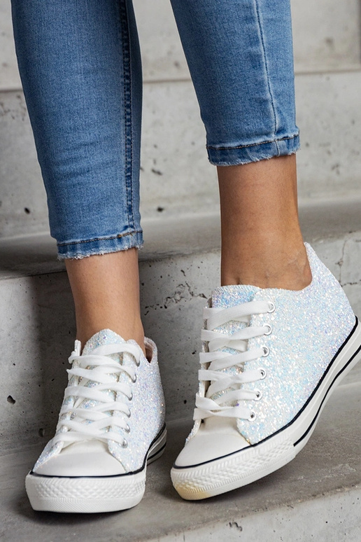 Grønne skinnende høje sneakers Jadwa