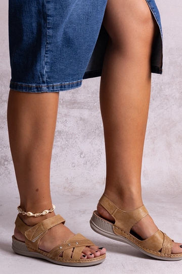 Nural Brown Platform Sandaler