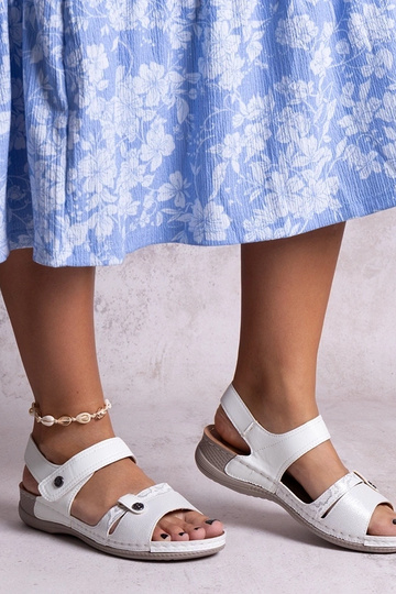 Huri hvide platformssandaler