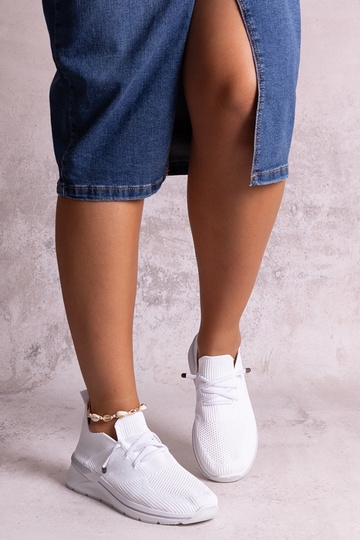 Gaberla weiße Slip-On-Sneaker