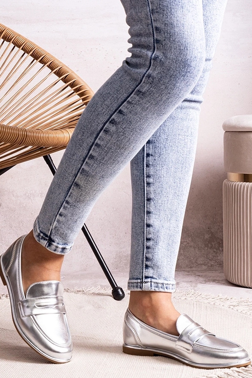 Zilveren metallic instapschoenen Palinka Zilveren metallic instapschoenen Palinka