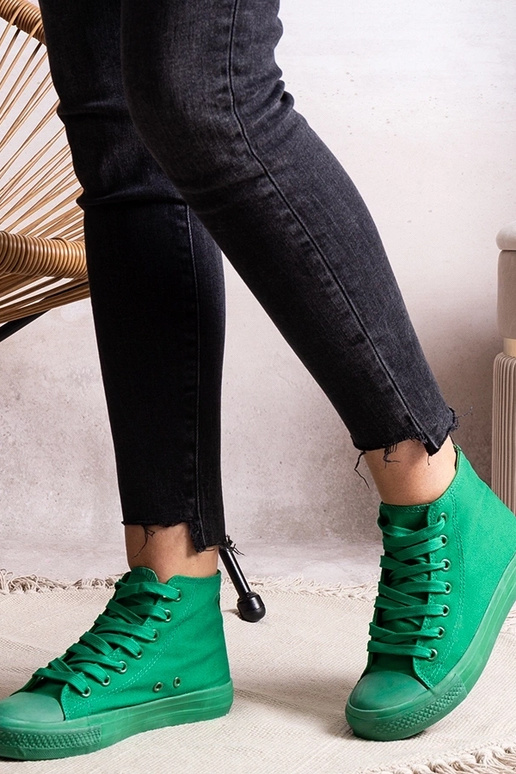 Grüne Rafife High-Top-Sneakers