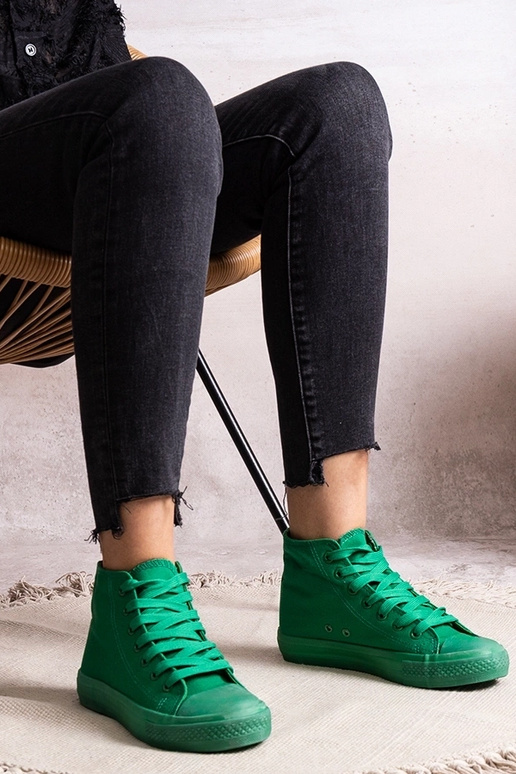 Grüne Rafife High-Top-Sneakers