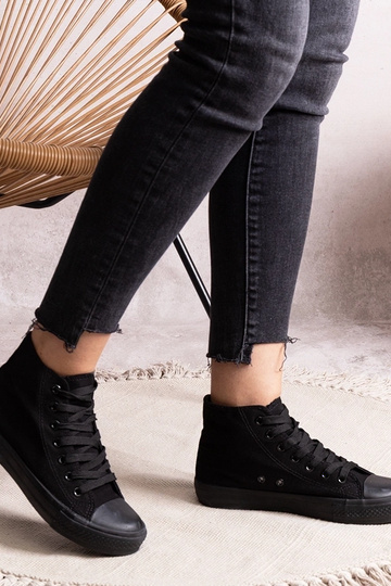 Schwarze Rafife High-Top-Sneakers
