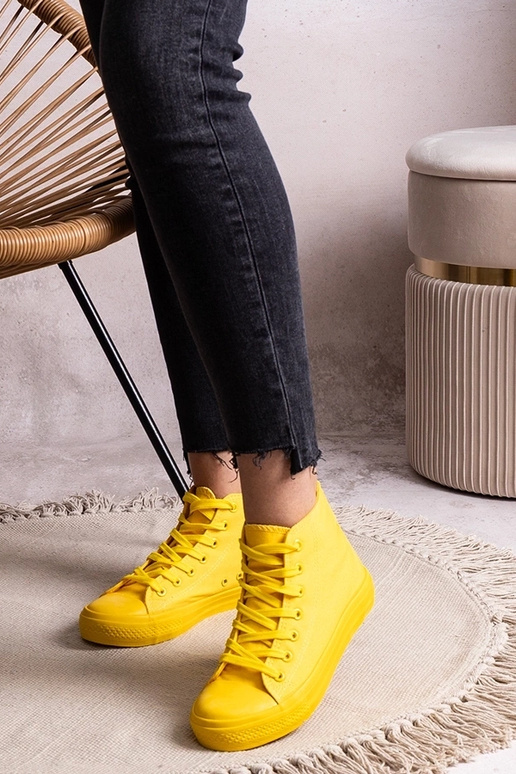 Gelbe High-Top-Sneakers „Rafife“