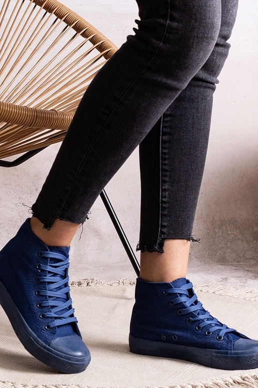 Rafife High-Top-Sneakers aus Denim