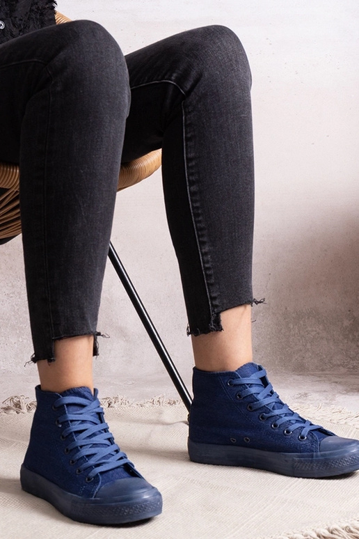 Rafife High-Top-Sneakers aus Denim