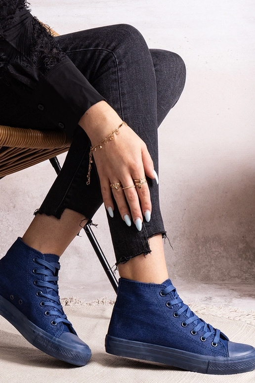 Baskets montantes en jean Ralife Baskets montantes en jean Ralife