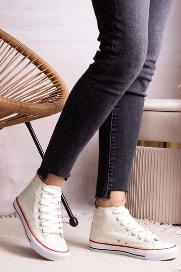 Weiße High-Top-Sneaker aus... 2