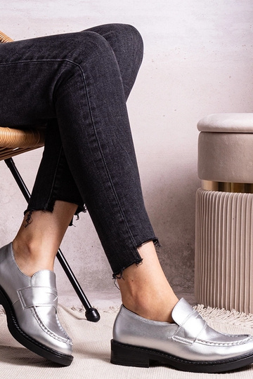 Silberne elegante Loafer... 2