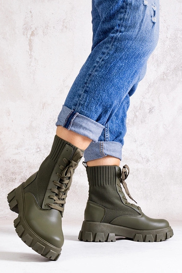 Bottines élastiques vertes... 2