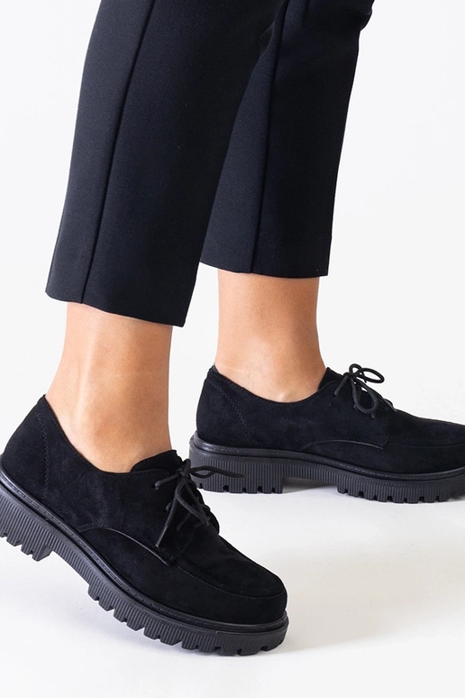 Chaussures décontractées noires à...