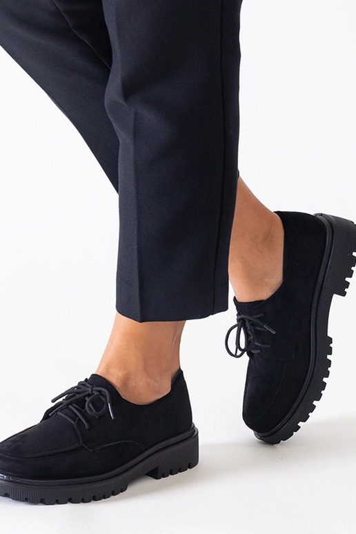 Chaussures décontractées noires à...