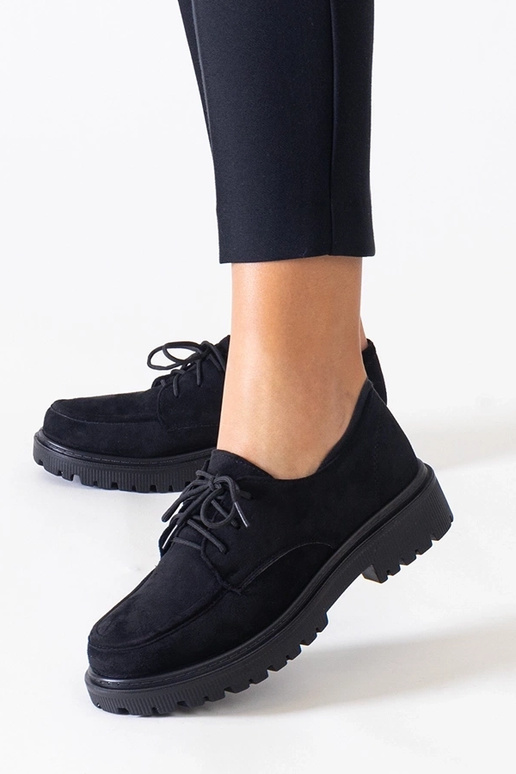 Chaussures décontractées noires à...