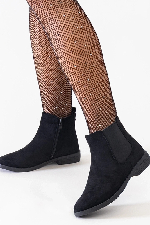 Bottes classiques noires à cheville...